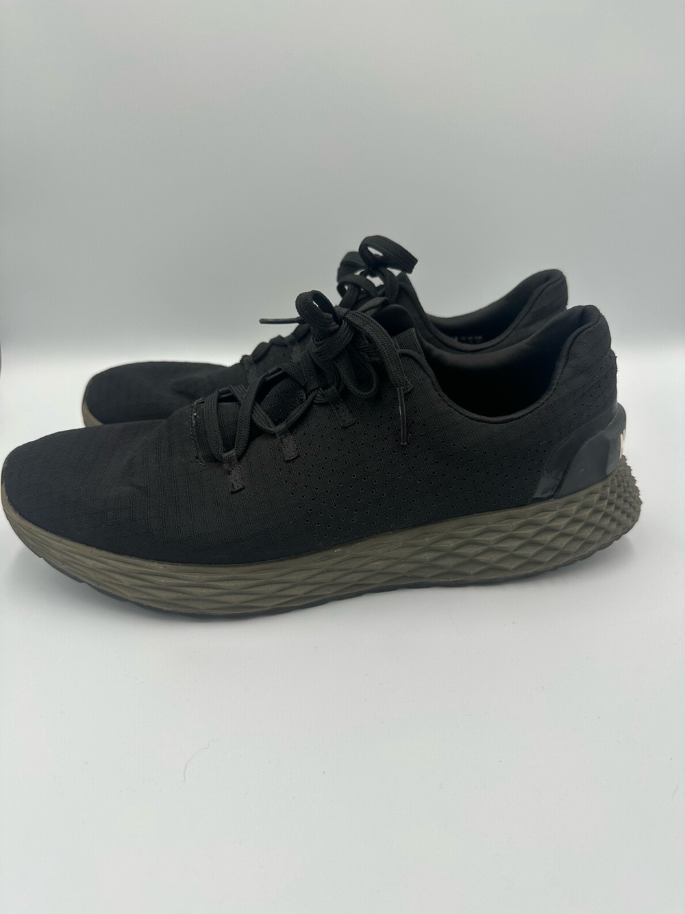 NOBULL Shoes Mens Size 11.5 Black Ripstop Runner Athletic Running Gym Sneakers